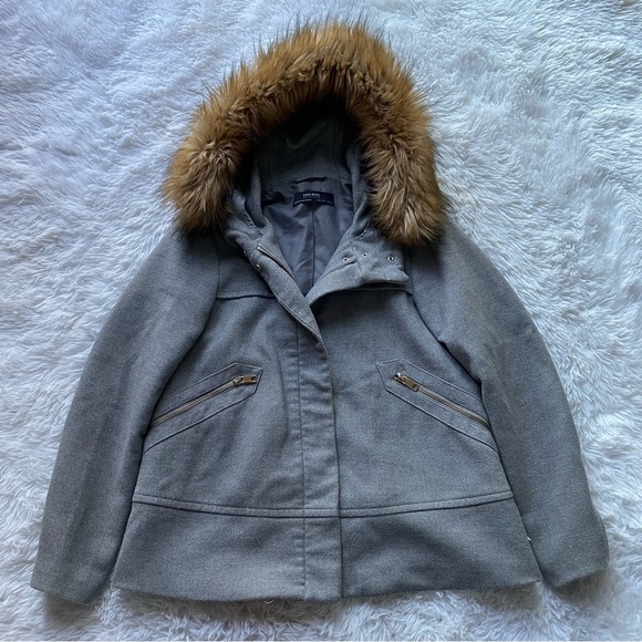 Zara Jackets & Blazers - Zara Basics Outerwear A-Line Hooded Jacket